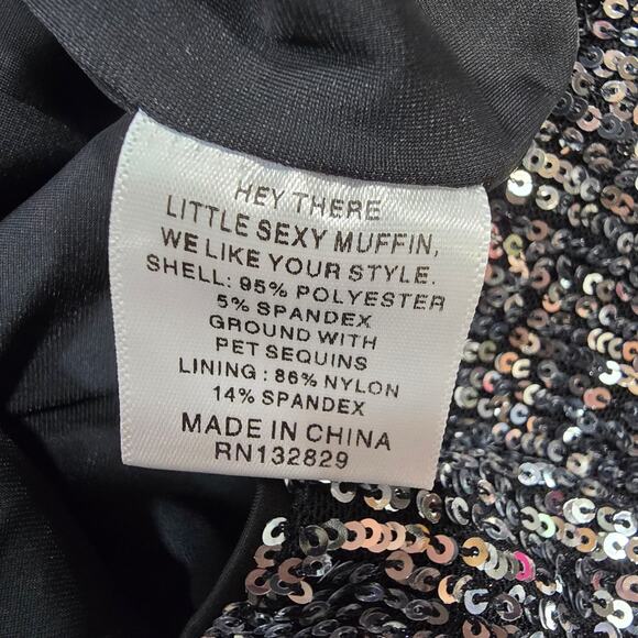 LPA Andrea Dress in Black & Silver Small - Picture 6 of 13